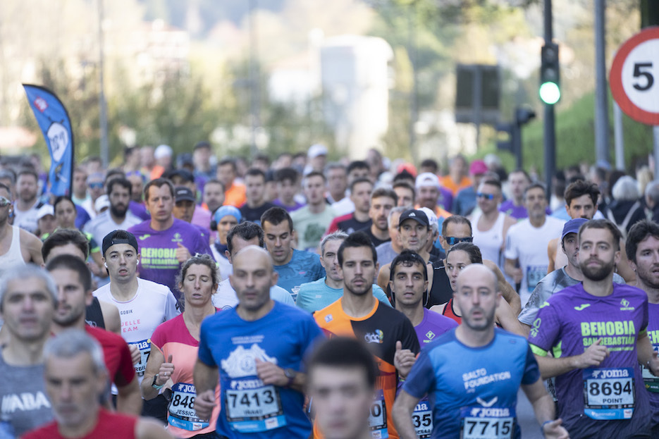 Raul Celada eta Katherine Ruth Tisalema 2025eko Behobia-Donostiako jaian nagusi