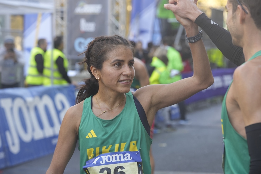 Katherine Ruth Tisalema, helmugara heldu den lehen emakumea. (Andoni CANELLADA | FOKU)