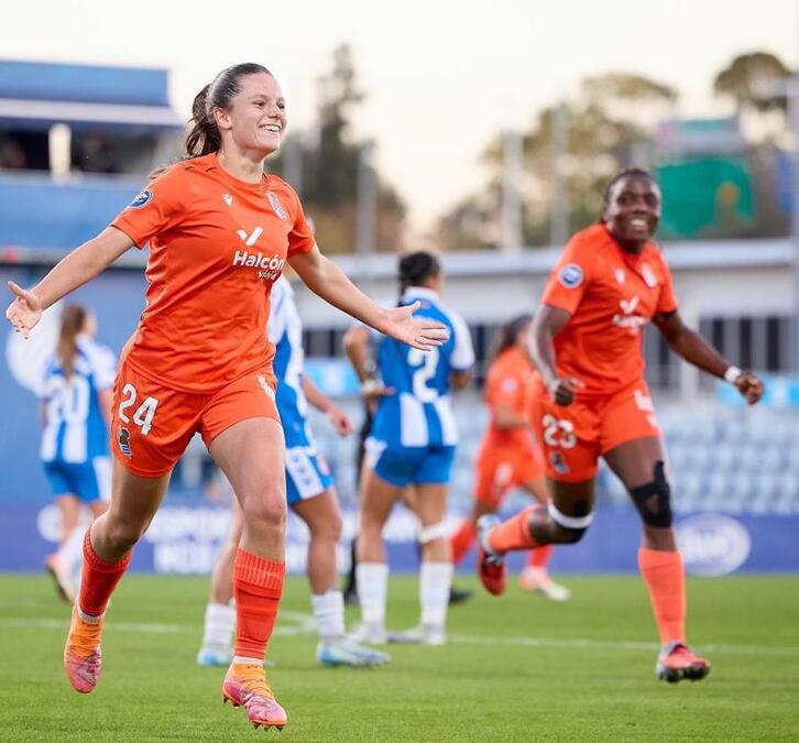 Aiara ha vuelto a poner por delante a la Real en la segunda parte.