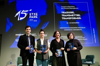 Kongresuaren aurkezpen ekitaldia.