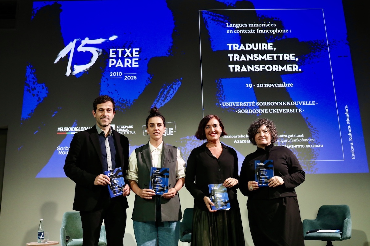 Etxeparek frankofoniaren eremuan hizkuntza gutxituek dituzten erronkez hausnartuko du Parisen