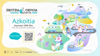 Erakusketa iragartzen duen kartela, irudian.