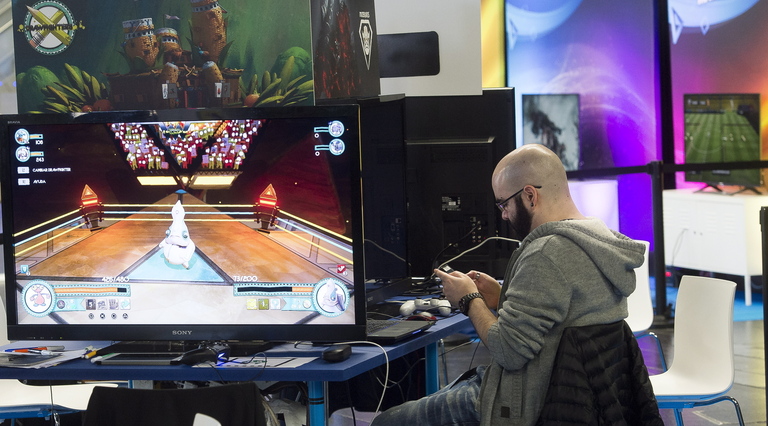 Imagen de un festival de videojuegos de Bilbo. 