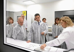Inauguración oficial del laboratorio de alta bioseguridad, el pasado día 5 de noviembre, en la sede de Neiker en Derio.