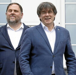 Junqueras y Puigdemont, en los tiempos del «procés».