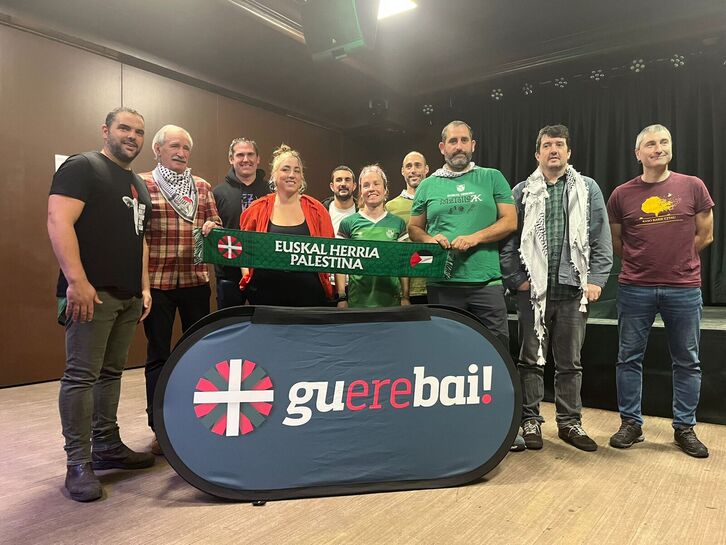 600 adhesiones a la marcha solidaria bajo el lema «Herri Libreak. Euskal Herria-Palestina. Genozidioa STOP».