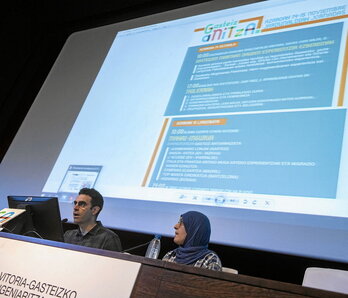 Ikerketaren azalpena EHUko eta Goian-eko ordezkariek egin zuten.