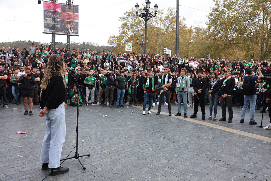 Jagoba Beobide eta Mikel Gonzalez futbolariak, Maitane Melero atleta olinpikoa eta Kerman Lejarraga eta Ibon Larrinaga boxealariak izan dira omenaldian.