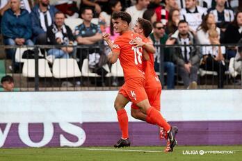 Carrera se ha encargado de abrir el casillero del Sanse en la primera parte.