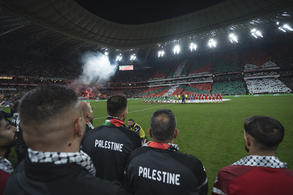 Elkartasun uholdea Bilbon eta San Mamesen, Euskal Selekzioa eta Palestinarekin