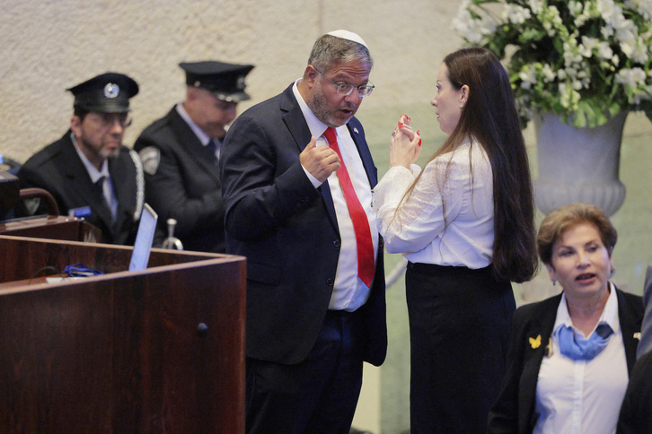 El ministro israelí de Seguridad Nacional, Itamar Ben Gvir.