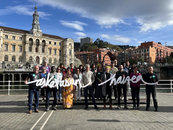 Comparecencia de EH Bildu en Bilbo.