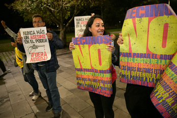 Partidarios del ‘no’ celebran la victoria en Quito.
