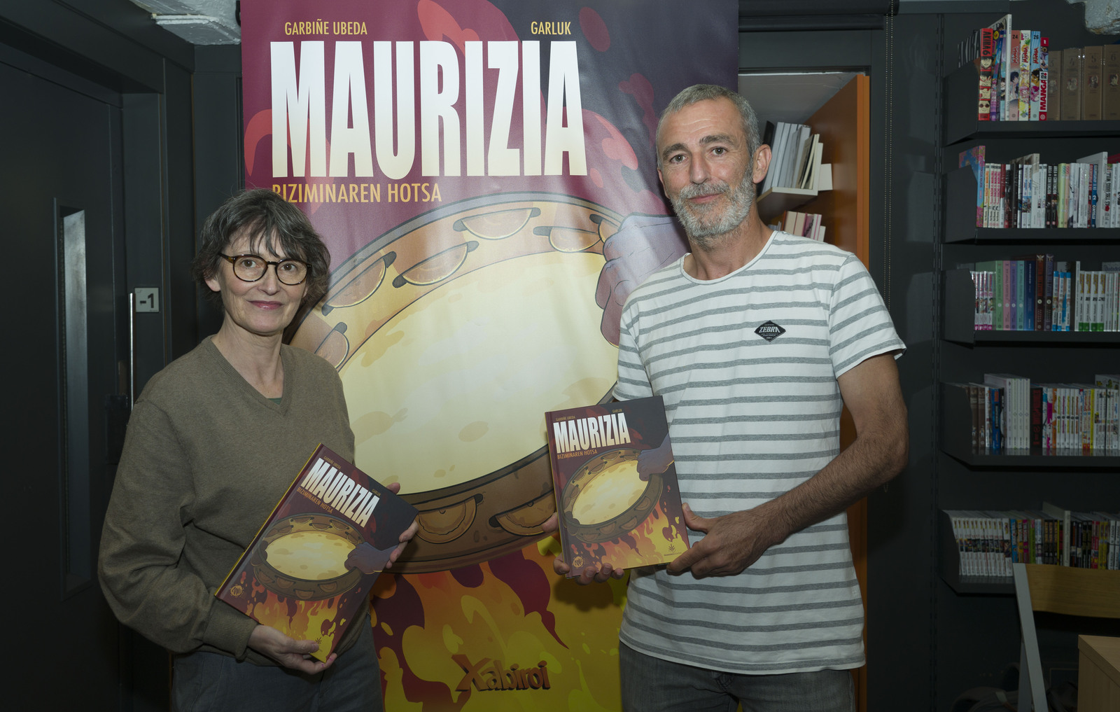 Garbiñe Ubeda eta Garluk larunbatean izango dira azokan ‘Maurizia: biziminaren hotsa’ aurkezten.