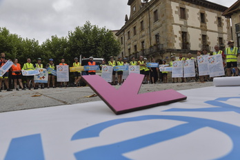 Etxarri Aranatzen, presoen etxeratzearen aldeko ekimena.