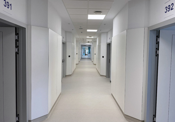 Planta de la Unidad de Psiquiatría del Hopsital de Cruces.