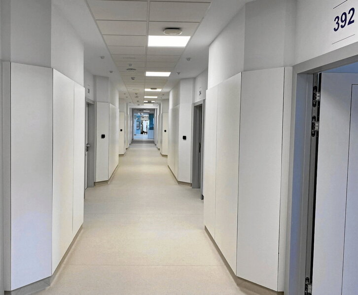 Planta de la Unidad de Psiquiatría del Hospital de Cruces.