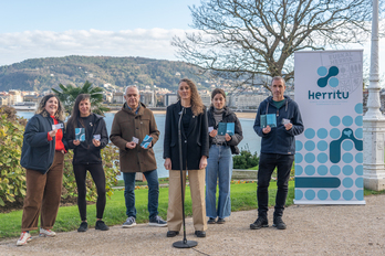 Herritu dinamikari atxikimendua eman dioten kideak, astearte honetan Donostian.