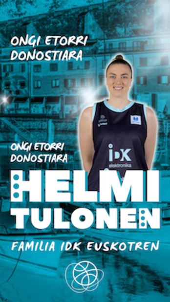 Helmi Tulonen, nueva jugadora de IDK Euskotren.
