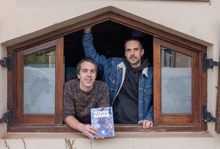 Beñat eta Unai Gaztelumendi, Aratz jatetxean egindako aurkezpenean.