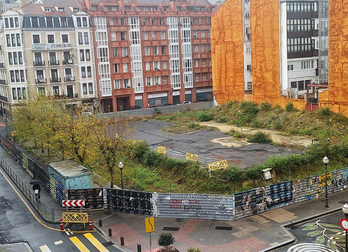 Parcela donde se encontraba la antigua escuela universitaria de magisterio Begoñako Andra Mari.