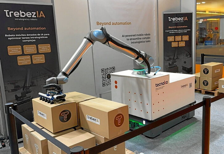 TrebezIA start-up-a Madrilgo Logistics & Automation azokan aurkeztu zen joan den urrian.