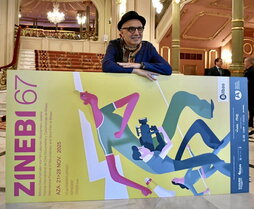 Carlos Berger, ayer en el Teatro Arriaga.