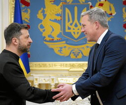 Zelenski con Daniel Driscoll, secretario del Ejército de EEUU.