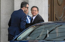 Álvaro García Ortiz, a su llegada al Tribunal Supremo, el 12 de noviembre de 2025.