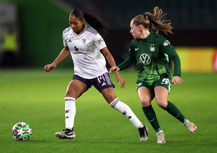 En una jornada con muchísimos goles, siete se vieron en el Volkswagen Arena. (Manchester United Women)
