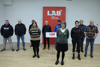 LABek ostiral honetan Bilbon egindako agerraldia.