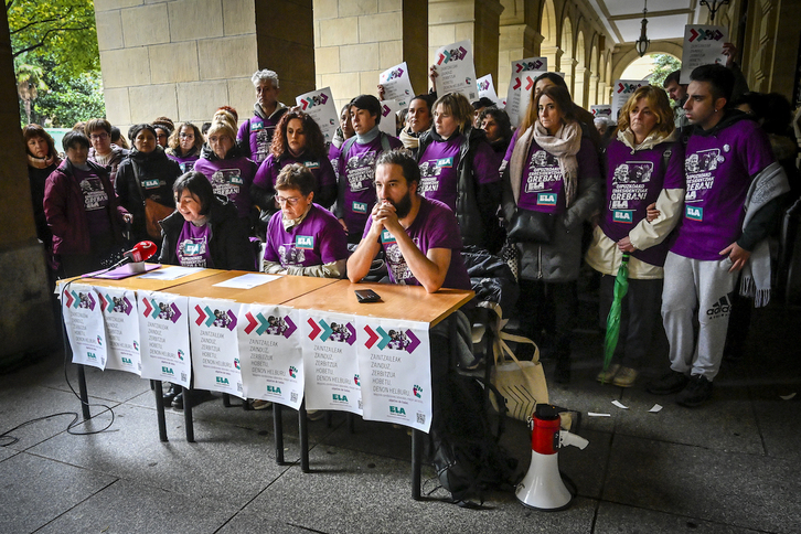 La huelga continuará en las residencias y centros de día de Gipuzkoa hasta el 19 de diciembre.