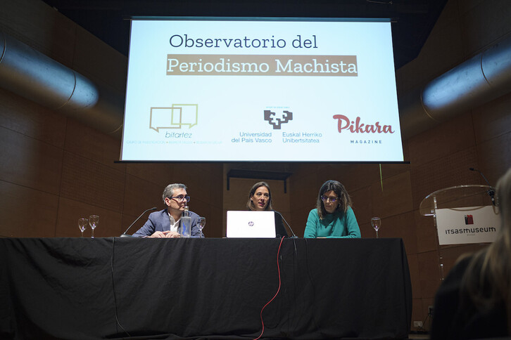 Kazetaritza Matxistaren Behatokiaren aurkezpena, iaz.