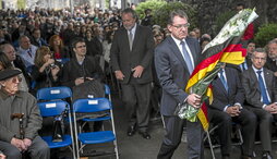 Representación alemana en 2017, en Gernika, en los actos del 80 aniversario del bombardeo de la localidad.