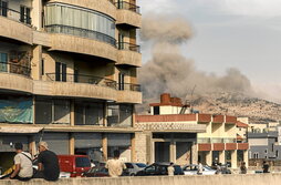 Un bombardeo israelí en el sur del Líbano, el 10 de noviembre de 2025.