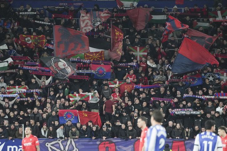 Ambiente este sábado en El Sadar.