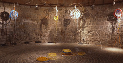 Erakusketan ikusiko den artelan bat.