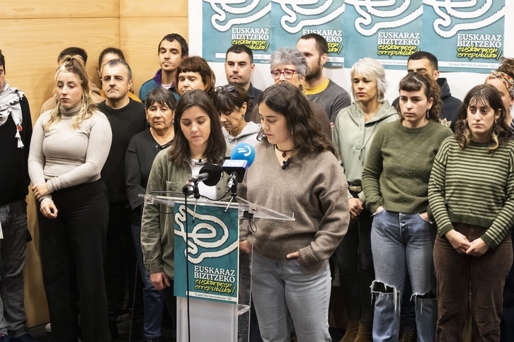 EHEk egindako agerraldia, astelehen honetan, Durangon.