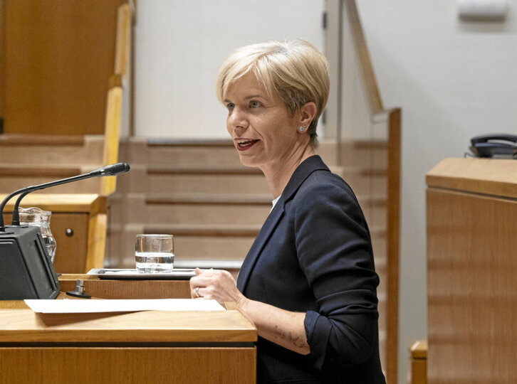 La parlamentaria del PNV Alaitz Zabala.