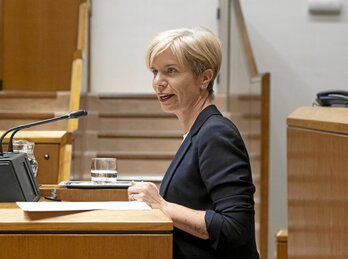 La parlamentaria del PNV Alaitz Zabala.