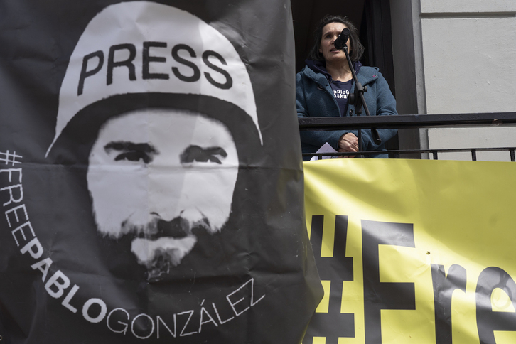 Acto a favor de Pablo González en Nabarniz en abril de 2024.