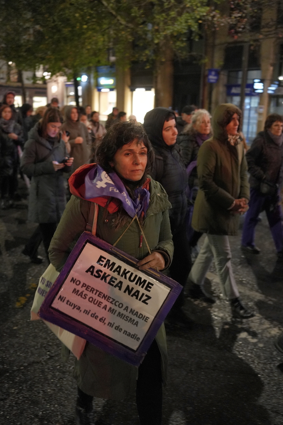 Mensaje en la movilización de Donostia. Mensaje en la movilización de Donostia.