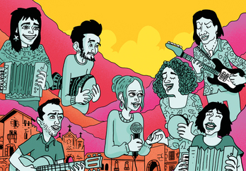 Elkartasuna Mugarik Gabe jaialdiko kartela 