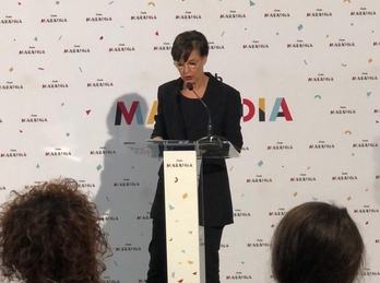 Isabel Octavio en la presentación de ETB Maratoia de 2023.