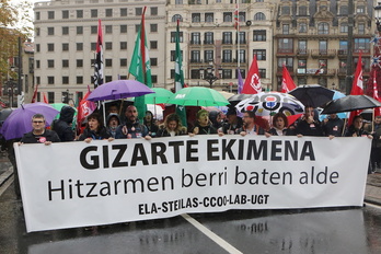 Imagen de archivo de las últimas movilizaciones en los centros concertados.