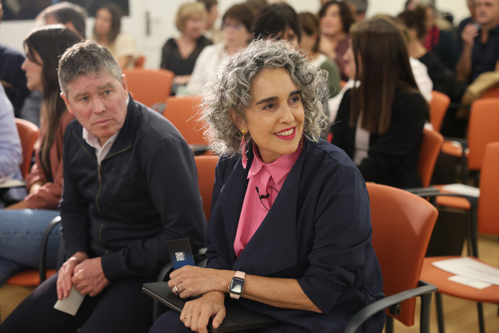 Ibone Bengoetxea y Aitor Aldasoro, responsables de la política lingüística de Lakua