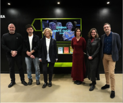 Representantes de Donostia Kultura, Filmoteca Vasca, Zinemaldia, Elías Querejeta Zine Eskola y Tabakalera, en la presentación.