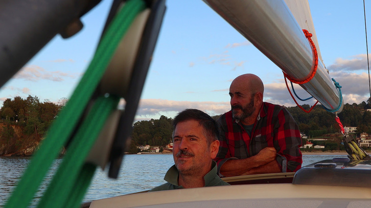 Mikel Urdangarin eta Unai Basurko, ‘Itsasora’ dokumentalean.