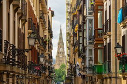 Donostiako kale nagusietako bat.