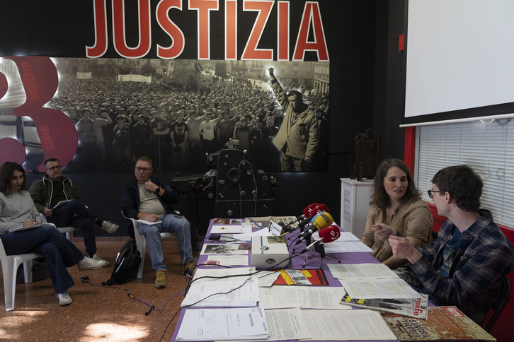 Martxoak 3 Memorialaren lanen inguruko aurreko agerraldi bat.